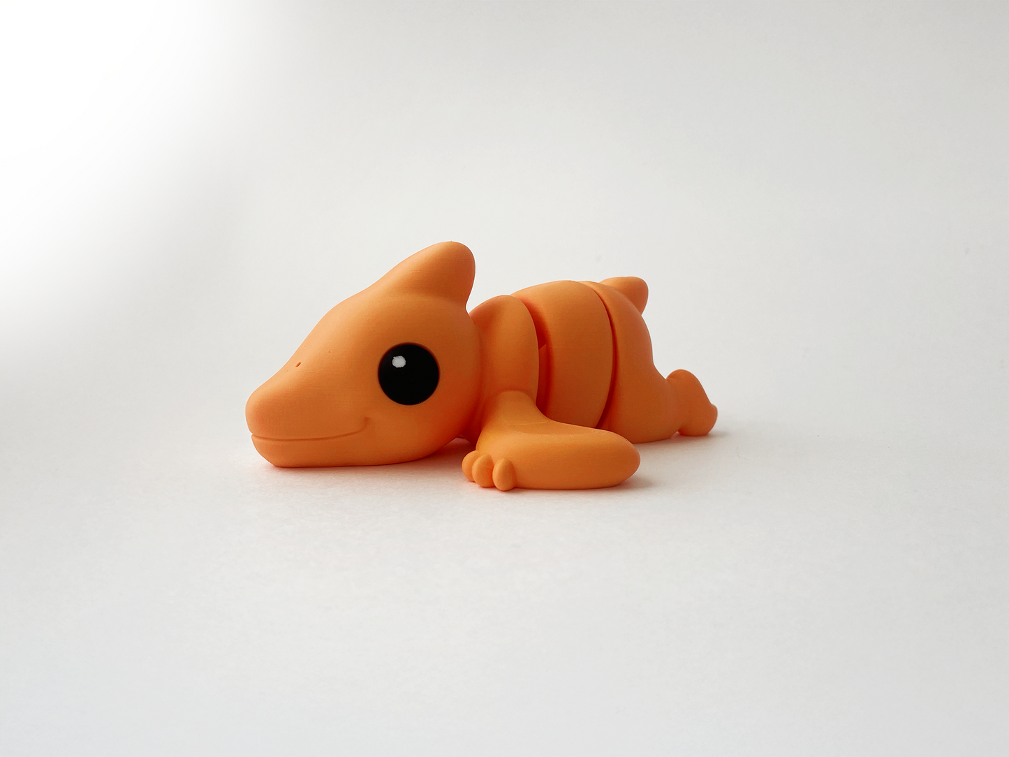 Zou's Large Orange Pterodactyl Fidget Toy- - High-Quality 3D Printed Articulated Pterodactyl for Tabletop Tactile Play