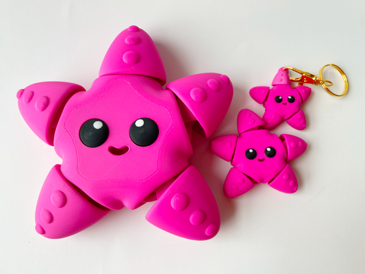 Magenta Starfish Toy for Marine Tactile Learning Play!