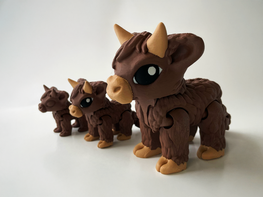 Daisy, the Brown Posable Mountain Cow