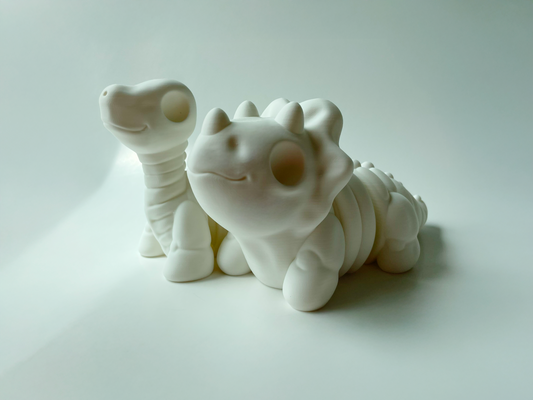 Halloween Skeleton Dinos! Brontosaurus and Triceratops Monster Skeleton Toys