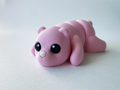 Baby Pink Bear Premium Toy for Pretend Tactile Nature Loving STEM Learning and Play