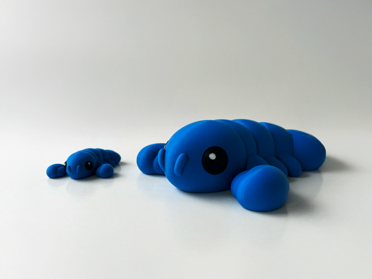 Blue Lobster 3D Printed Toy: Marine Animal STEM Learning