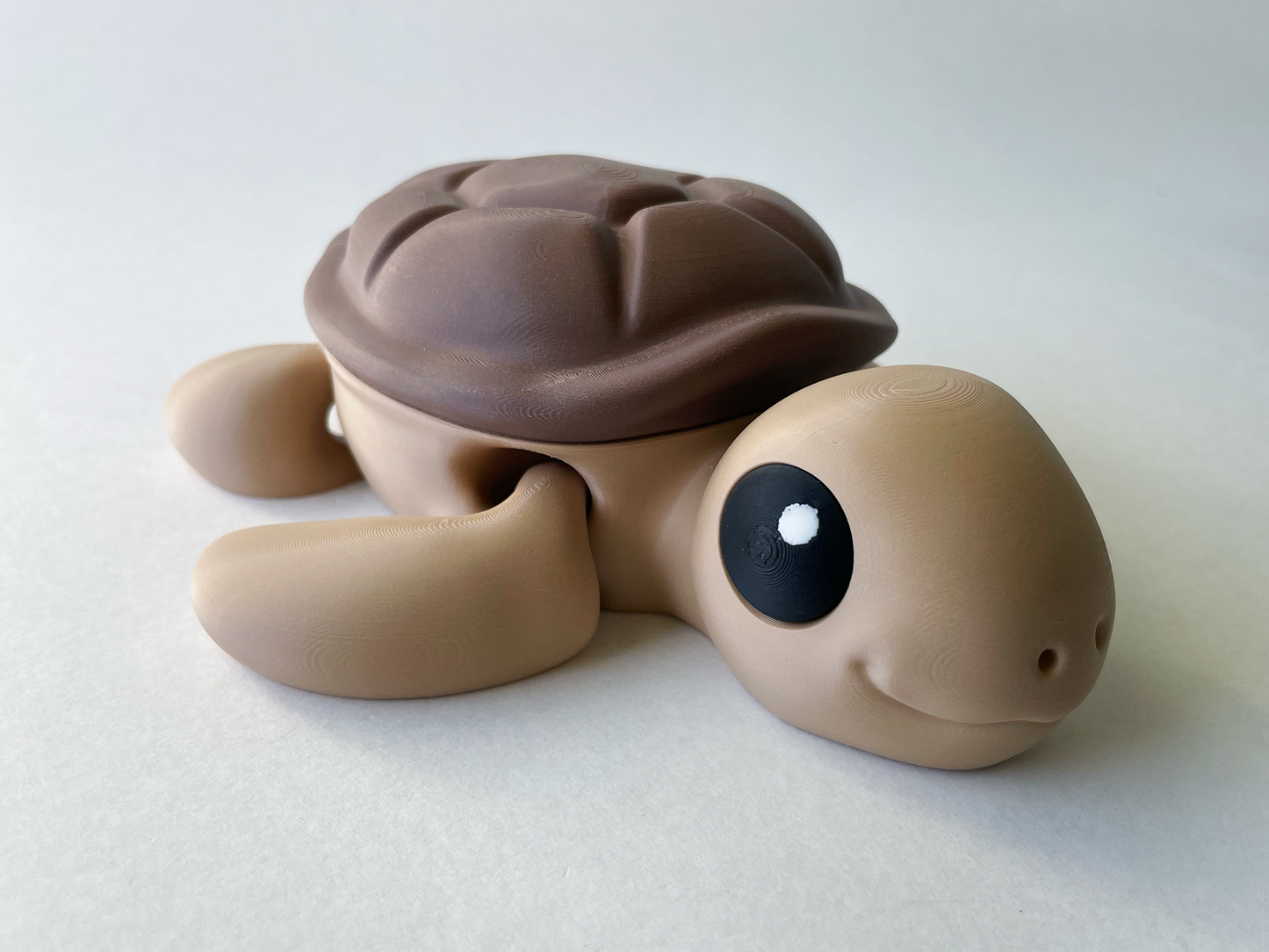 Larry the Large Brown Sea Turtle Premium Toy for Fun Marine Animal Pretend Play and Tactile STEM Learning