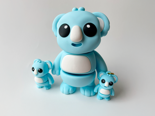 Blue Koala Flexi Toy Figurine for Tactile Learning Play!