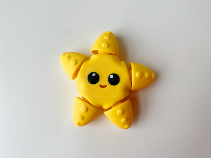 Yellow Starfish Toy for Marine Tactile Learning Play!