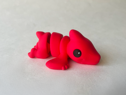 Red Pterodactyl Dinosaur Flexi Toy Figurine for STEM Learning Play!