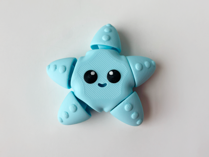 Blue Starfish Toy for Marine Tactile Learning Play!