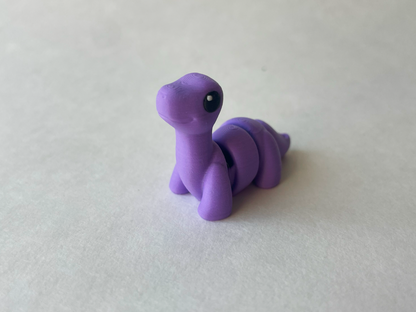 Purple Brontosaurus Dinosaur Flexi Toy Figurine for STEM Learning Play!