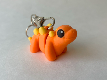 Orange Stegosaurus Dinosaur Flexi Toy Figurine for STEM Learning Play!