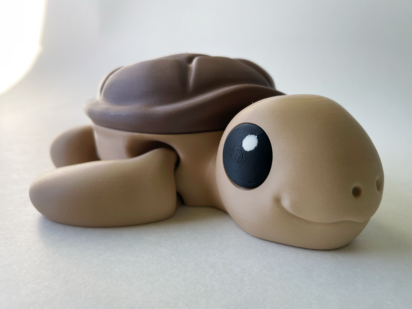 Larry the Large Brown Sea Turtle Premium Toy for Fun Marine Animal Pretend Play and Tactile STEM Learning