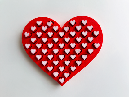 Mom’s Tactile Red Heart Fidget Toy for Pretend Loving Play