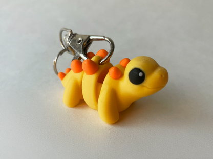 Sunny Yellow Stegosaurus Dinosaur Flexi Toy Figurine for STEM Learning Play!