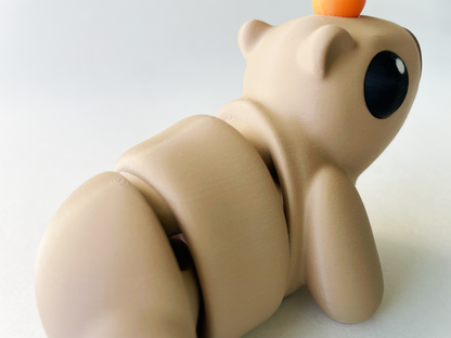 Latte Brown Capybara Fidget Toy for Pretend Play and STEM Learning for Kids