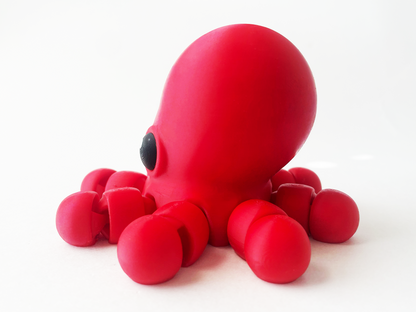 Ben's BIG Red Octopus Premium Toy for Fun Marine Animal Pretend Play and Tactile STEM Learning