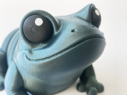 ZOU's BIG Galaxy Frog Fidget Toy - Large High-Quality 3D Printed Articulated Froggy for Indoor & Outdoor & Stress Relief Play