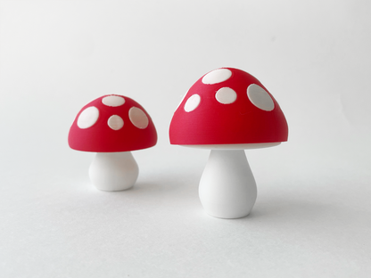 Mom’s Bouncy Mushrooms Fidget Toy Small and Large- - High-Quality 3D Printed Articulated Bouncy Mushrooms for Tabletop Tactile Play