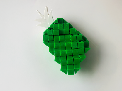 Patrick’s Green Pineapple Fidget Toy- - High-Quality 3D Printed Articulated Pineapple Fidget for Tabletop Tactile Play