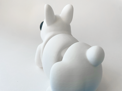 Easter's White Bunny Fidget Toy - Medium High-Quality 3D-Printed Articulated Buddy with Tiki-Taka Noise for Indoor and Outdoor Play & Stress Relief