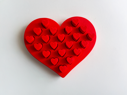 Mom’s Tactile Red Heart Fidget Toy for Pretend Loving Play