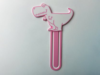 Pink Dino Bookmarks! (Set of 6)