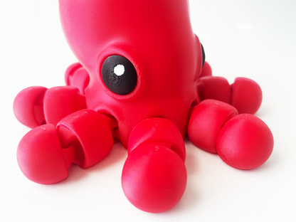 Ben's BIG Red Octopus Premium Toy for Fun Marine Animal Pretend Play and Tactile STEM Learning
