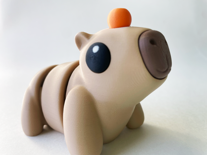 Latte Brown Capybara Fidget Toy for Pretend Play and STEM Learning for Kids