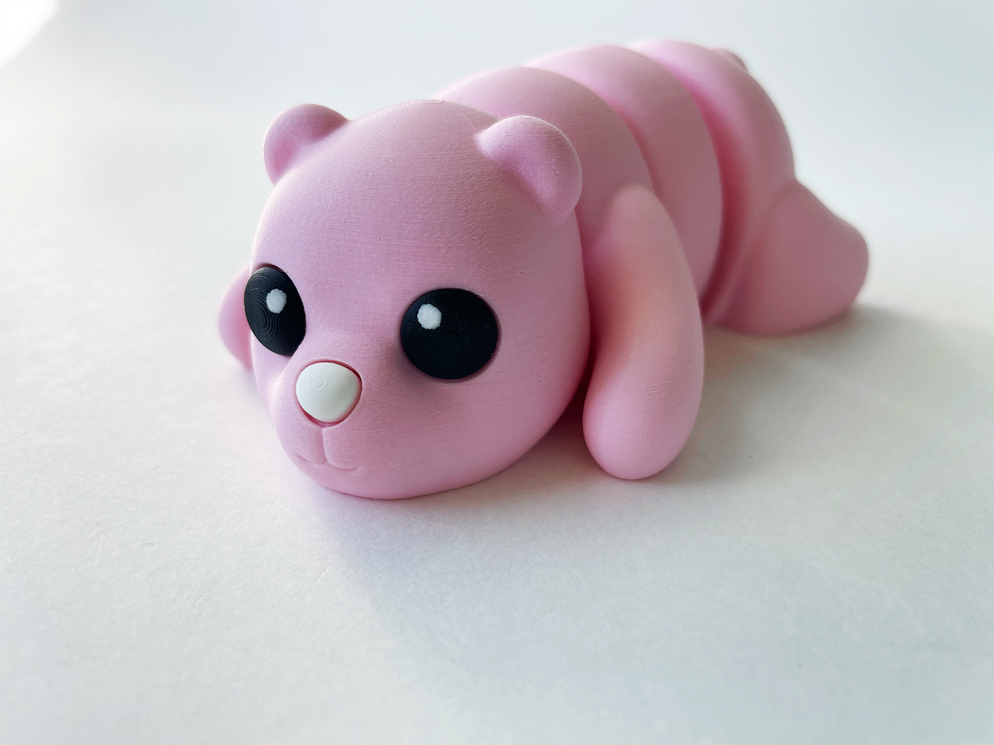 Baby Pink Bear Premium Toy for Pretend Tactile Nature Loving STEM Learning and Play