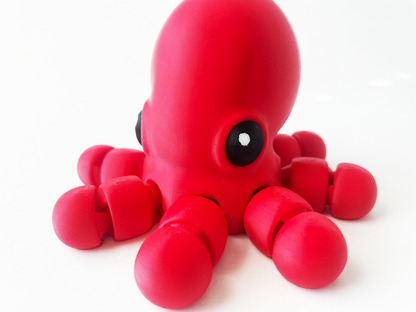 Ben's BIG Red Octopus Premium Toy for Fun Marine Animal Pretend Play and Tactile STEM Learning