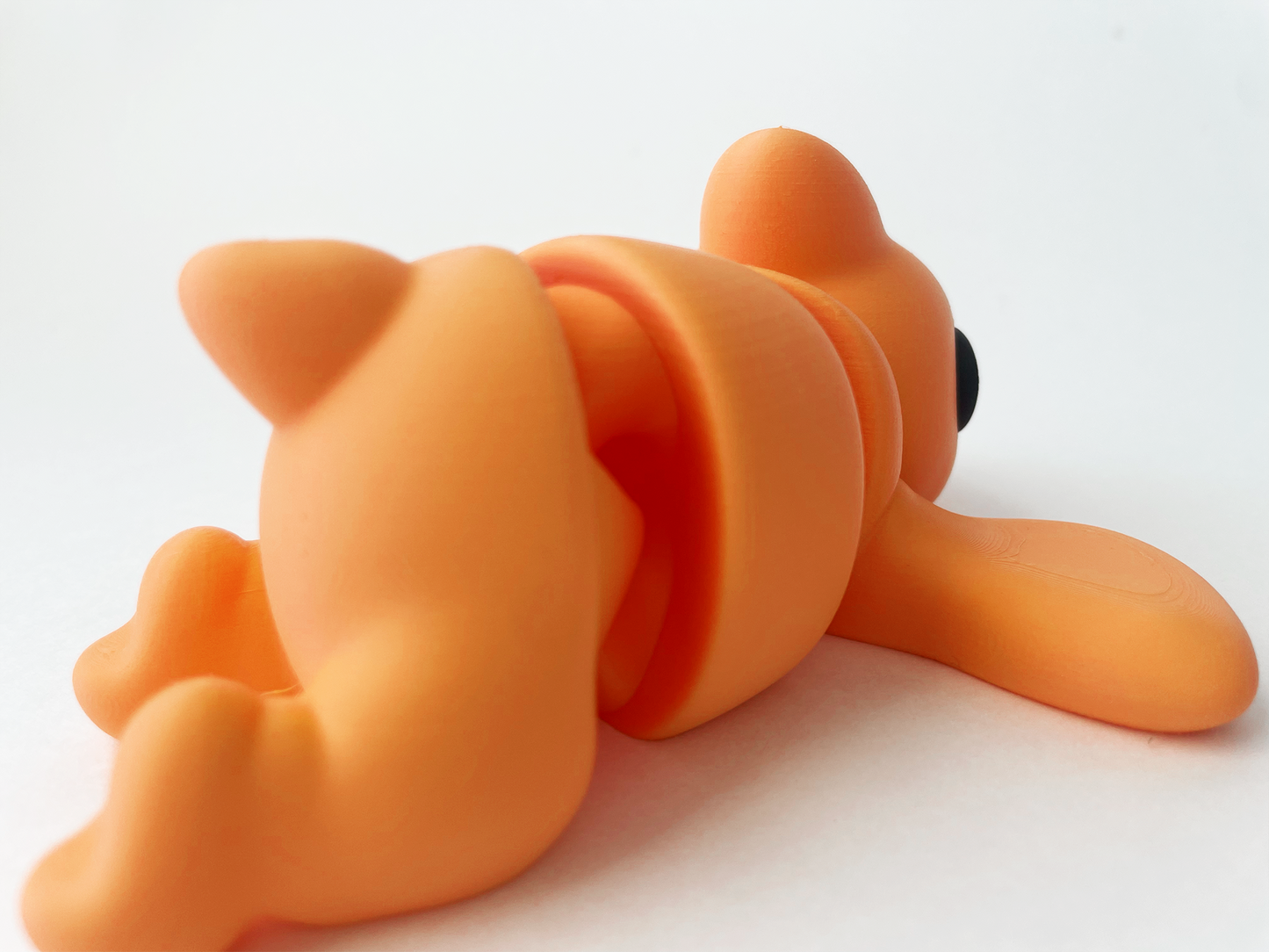 Zou's Large Orange Pterodactyl Fidget Toy- - High-Quality 3D Printed Articulated Pterodactyl for Tabletop Tactile Play
