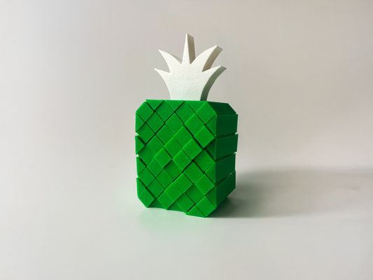 Patrick’s Green Pineapple Fidget Toy- - High-Quality 3D Printed Articulated Pineapple Fidget for Tabletop Tactile Play