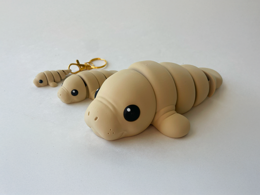 Beige Manatee Flexi Toy Marine Animal for Tactile Learning Play!
