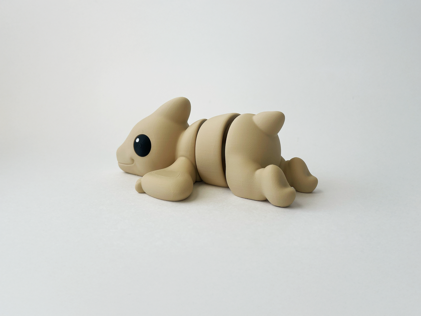 Zou's Solid Beige Pterodactyl Fidget Toy- - High-Quality 3D Printed Articulated Pterodactyl for Tabletop Tactile Play & Stress Relief