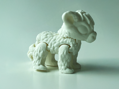 Daisy, the Black & White Posable Mountain Cow