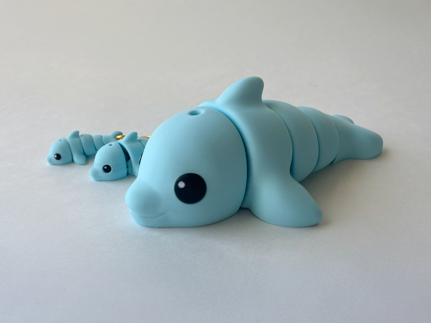 Baby Blue Dolphin Flexi Toy Marine Animal for Tactile Learning Play!