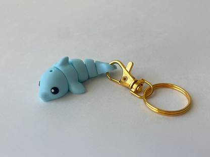 Baby Blue Dolphin Flexi Toy Marine Animal for Tactile Learning Play!
