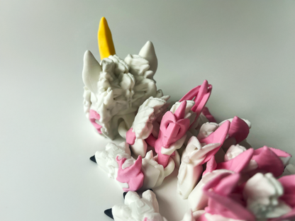 3D Printed Unicorn Dragon: Cinderwing3D Fantasy Creature