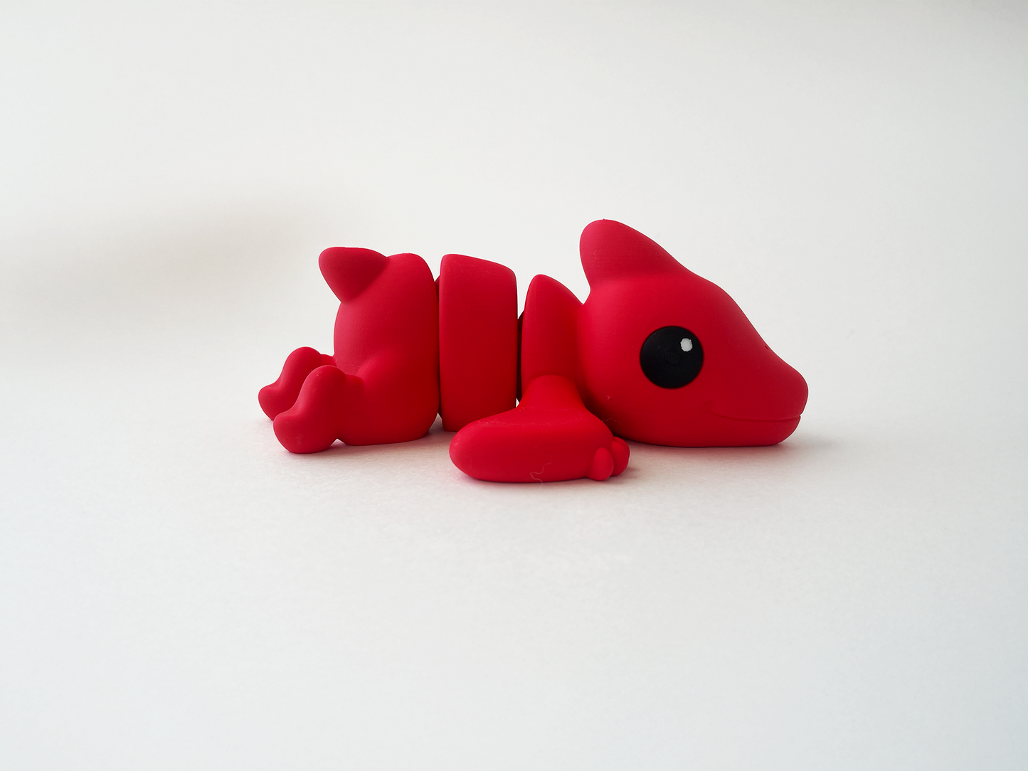 Zou's Red Pterodactyl Fidget Toy- - High-Quality 3D Printed Articulated Pterodactyl for Tabletop Tactile Play & Stress Relief
