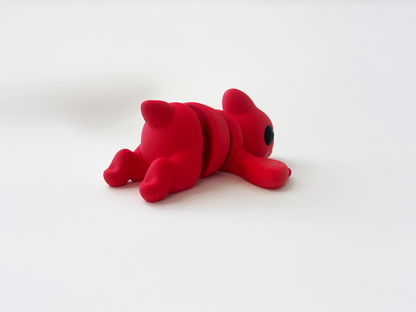 Zou's Red Pterodactyl Fidget Toy- - High-Quality 3D Printed Articulated Pterodactyl for Tabletop Tactile Play & Stress Relief