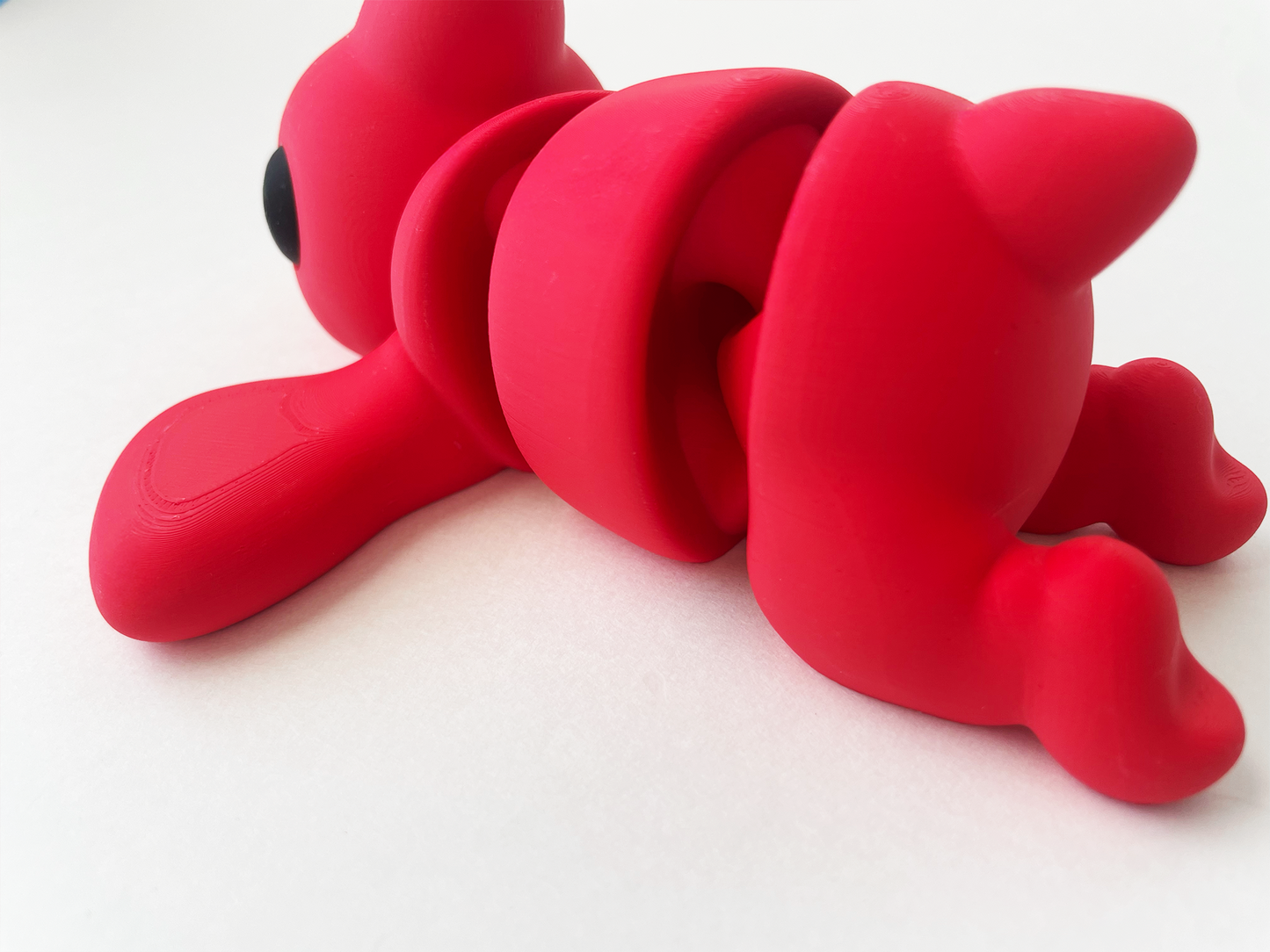 Zou's Red Pterodactyl Fidget Toy- - High-Quality 3D Printed Articulated Pterodactyl for Tabletop Tactile Play & Stress Relief