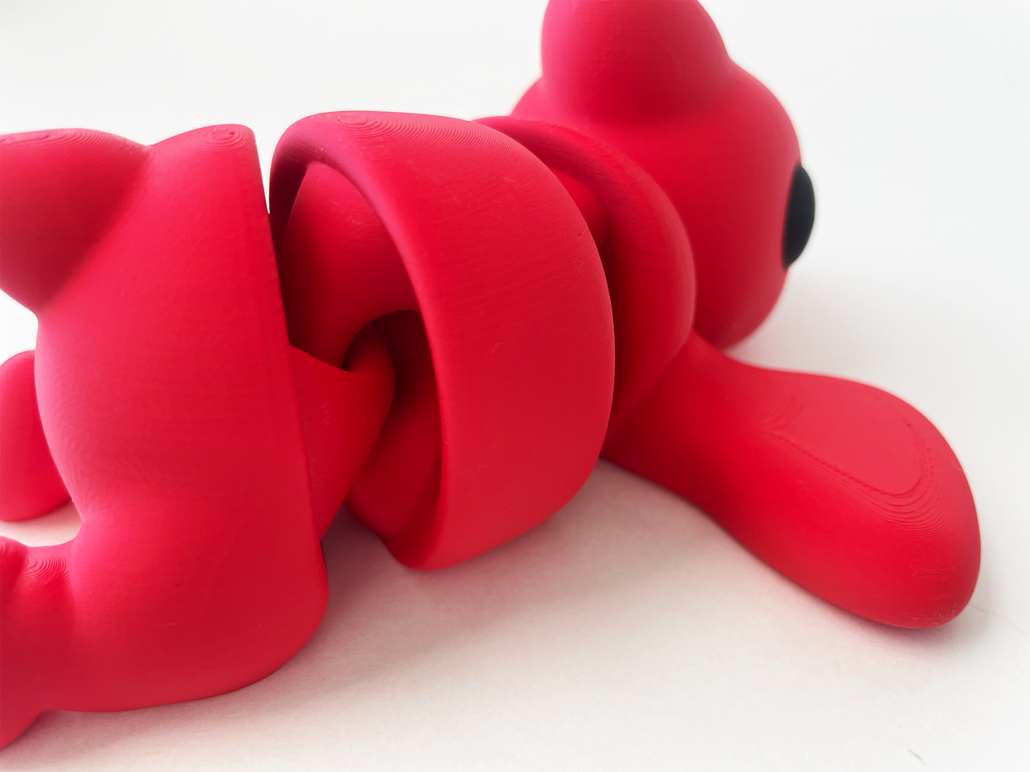 Zou's Red Pterodactyl Fidget Toy- - High-Quality 3D Printed Articulated Pterodactyl for Tabletop Tactile Play & Stress Relief