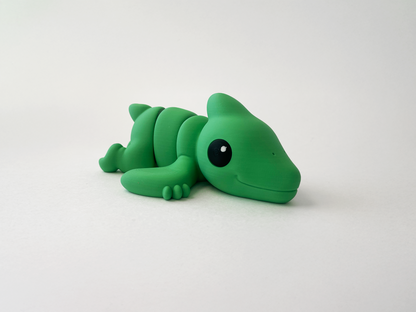 Zou's Large Green Pterodactyl Fidget Toy- - High-Quality 3D Printed Articulated Pterodactyl for Tabletop Tactile Play & Stress Relief