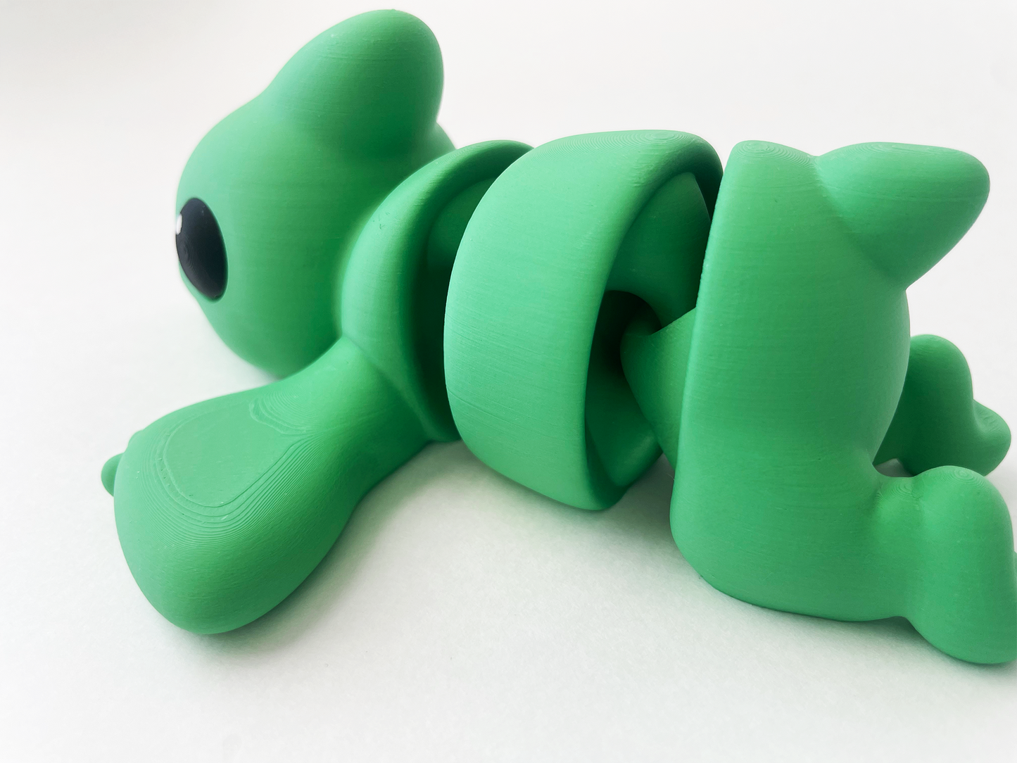 Zou's Large Green Pterodactyl Fidget Toy- - High-Quality 3D Printed Articulated Pterodactyl for Tabletop Tactile Play & Stress Relief