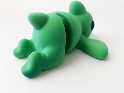 Zou's Large Green Pterodactyl Fidget Toy- - High-Quality 3D Printed Articulated Pterodactyl for Tabletop Tactile Play & Stress Relief