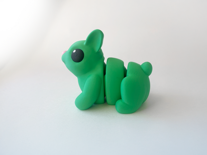 Easter's Green Bunny Fidget Toy - Medium High-Quality 3D-Printed Articulated Buddy with Tiki-Taka Noise for Indoor and Outdoor Play & Stress Relief