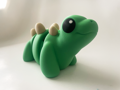 ZOU's BIG Green Stegosaurus Dino Fidget Toy - High-Quality 3D Printed Articulated Dinosaur for Indoor & Outdoor & Stress Relief Play