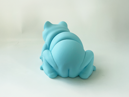 ZOU's BIG Blue Frog Fidget Toy - Large High-Quality 3D Printed Articulated Froggy for Indoor & Outdoor & Stress Relief Play