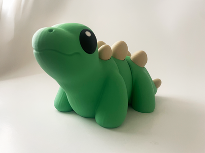 ZOU's BIG Green Stegosaurus Dino Fidget Toy - High-Quality 3D Printed Articulated Dinosaur for Indoor & Outdoor & Stress Relief Play