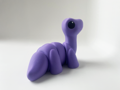 ZOU's Baby Purple Brontosaurus Fidget Toy - High-Quality 3D Printed Articulated Brontosaurus Dinosaur for Indoor & Outdoor Stress Relief Play (Copy)