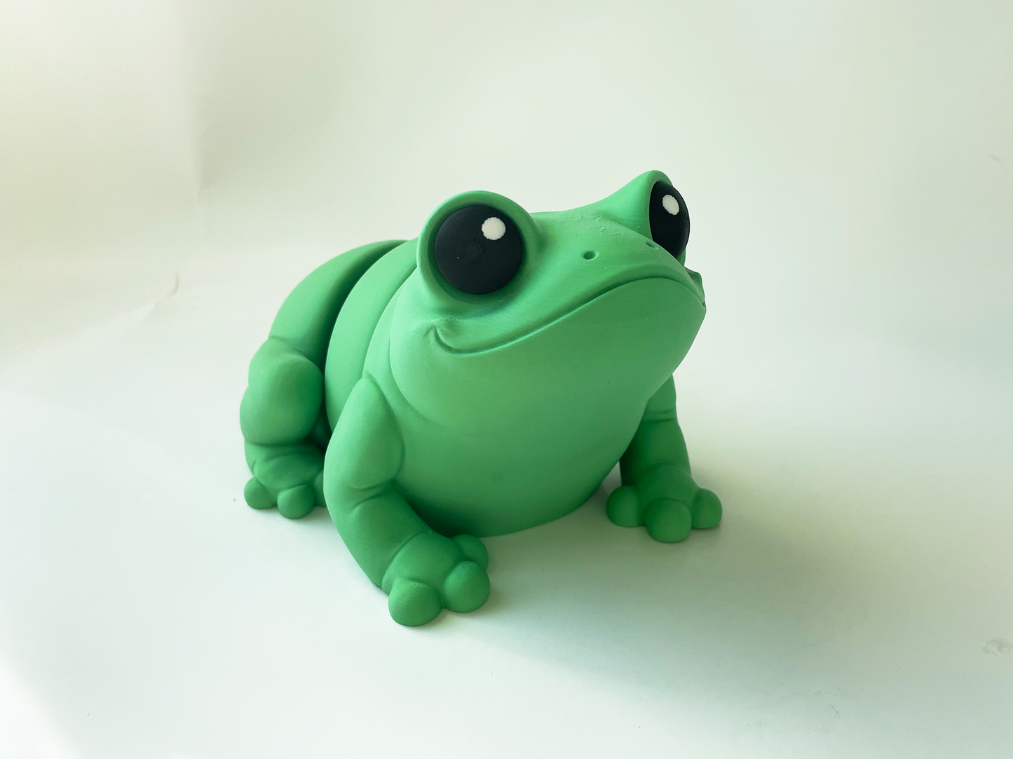 ZOU's BIG Green Frog Fidget Toy - Large High-Quality 3D Printed Articulated Froggy for Indoor & Outdoor & Stress Relief Play