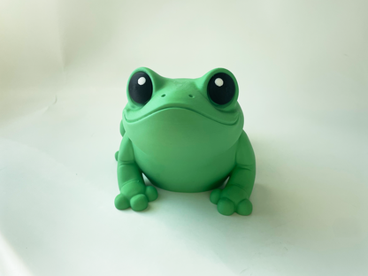 ZOU's BIG Green Frog Fidget Toy - Large High-Quality 3D Printed Articulated Froggy for Indoor & Outdoor & Stress Relief Play